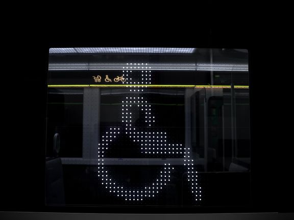 LED Bild Rollstuhlfahrer